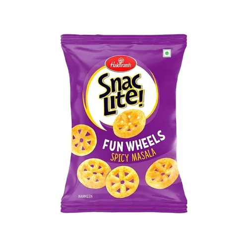 Haldiram's Snac Lite Spicy Masala Fun Wheels Namkeen