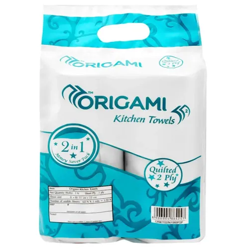 origami kitchen towels