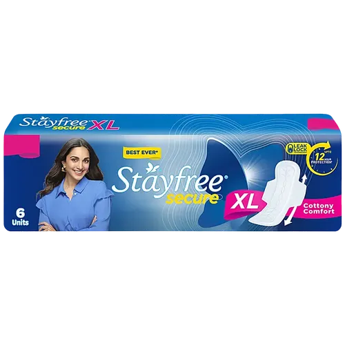 Stayfree Secure XL Sanitary Pads (6 Units)
