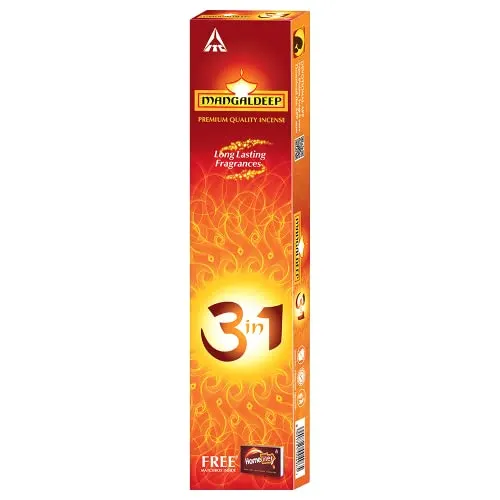 Mangaldeep 3 in 1 Charcoal Free Agarbatti