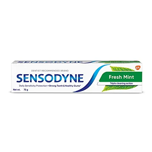 Sensodyne Fresh Mint Sensitivity Toothpaste for Sensitive Teeth and Fresh Breath