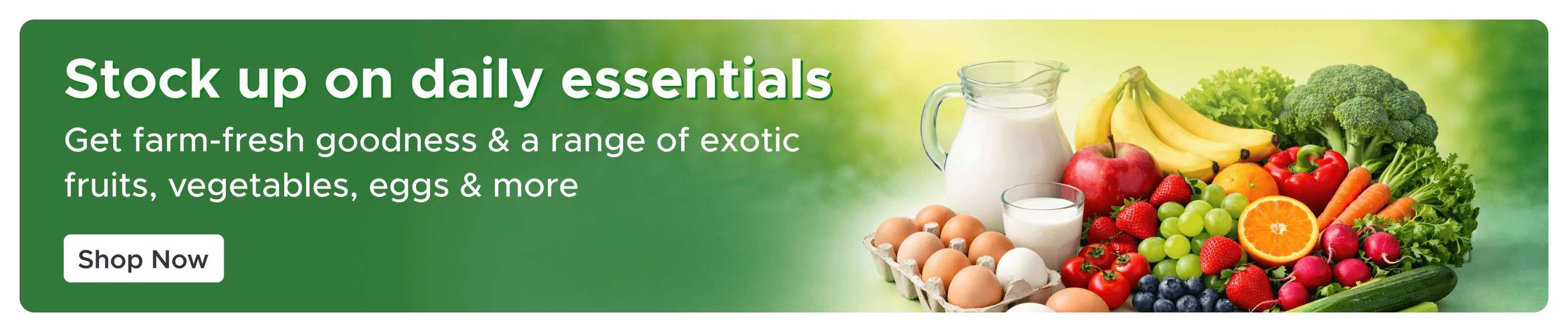 Stock up on daily essentials